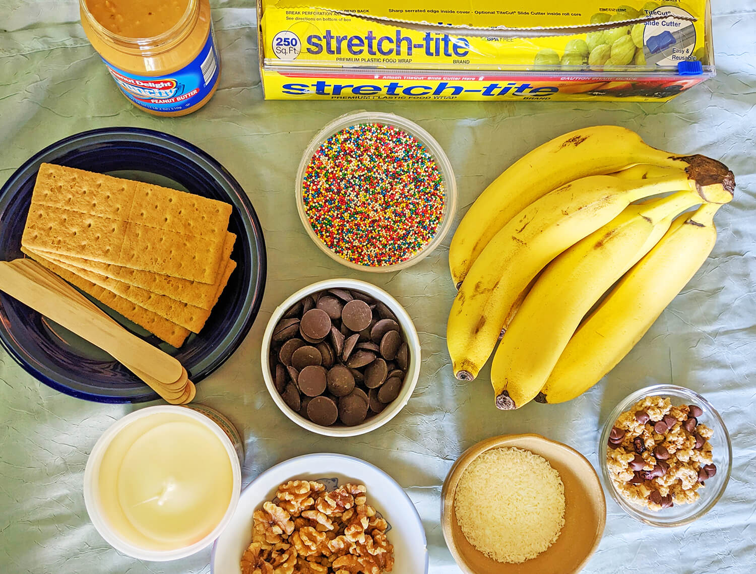ingredients for banana pops
