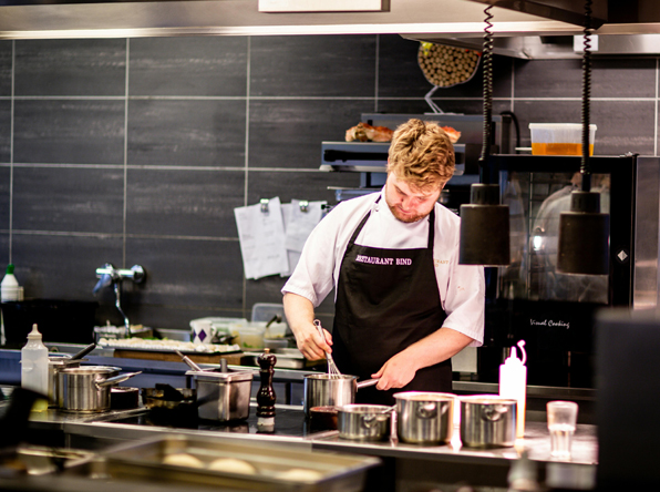 Chef cooking in a restaurant