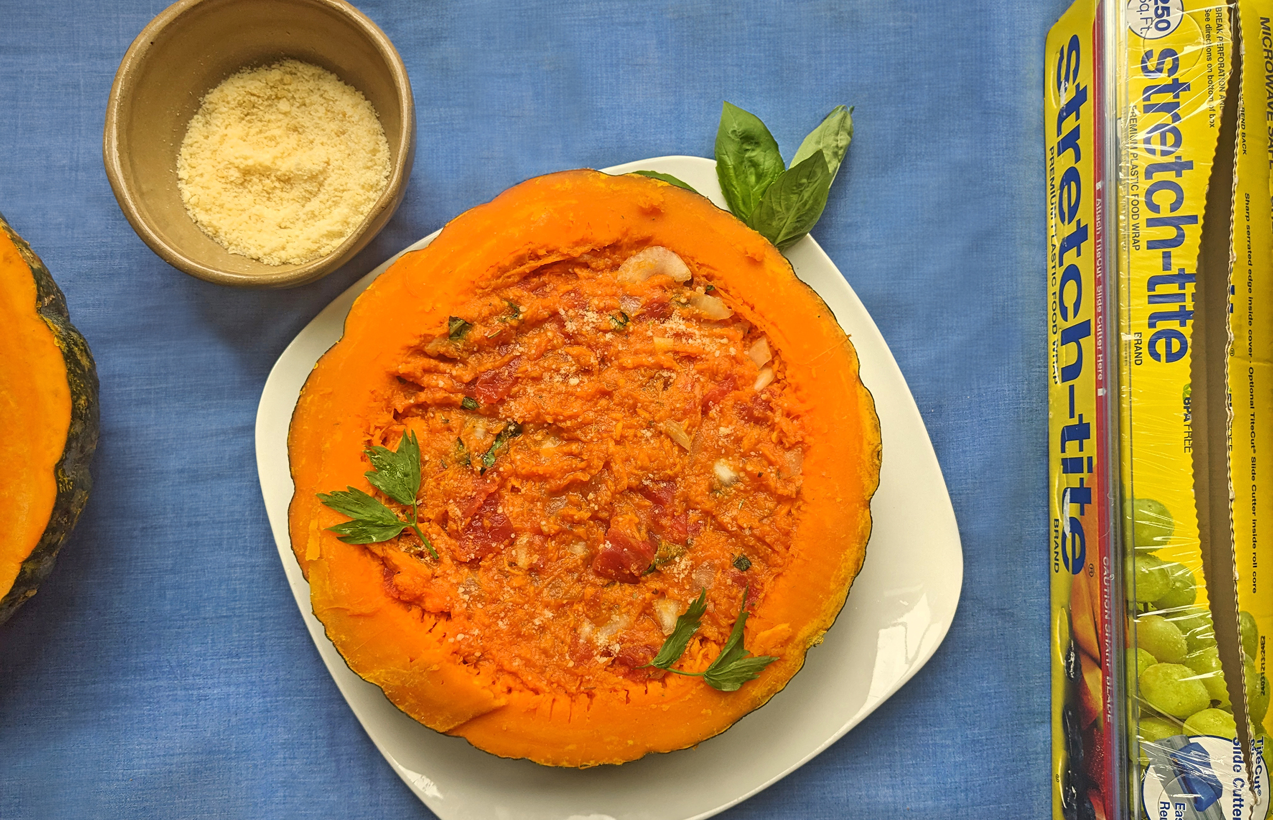 squash with mixture in it